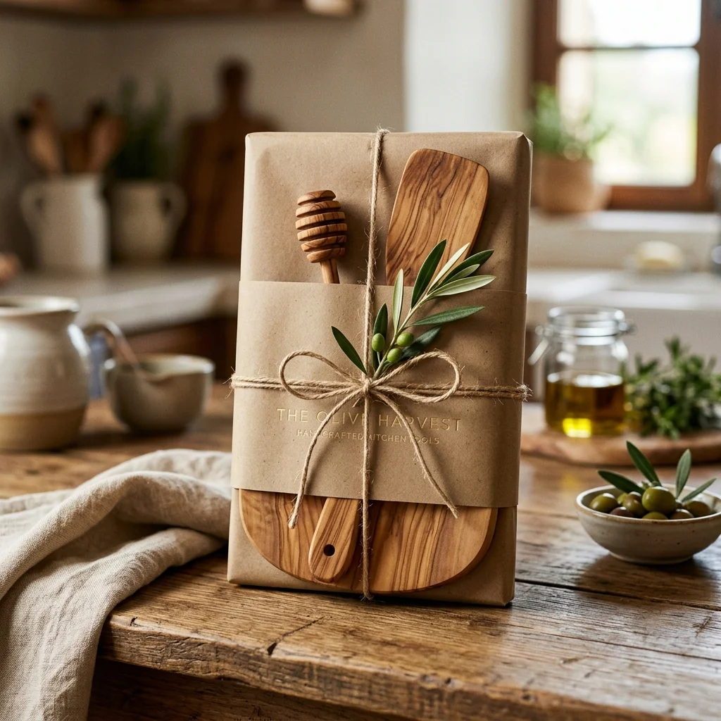 Idee regalo eleganti in legno d'ulivo